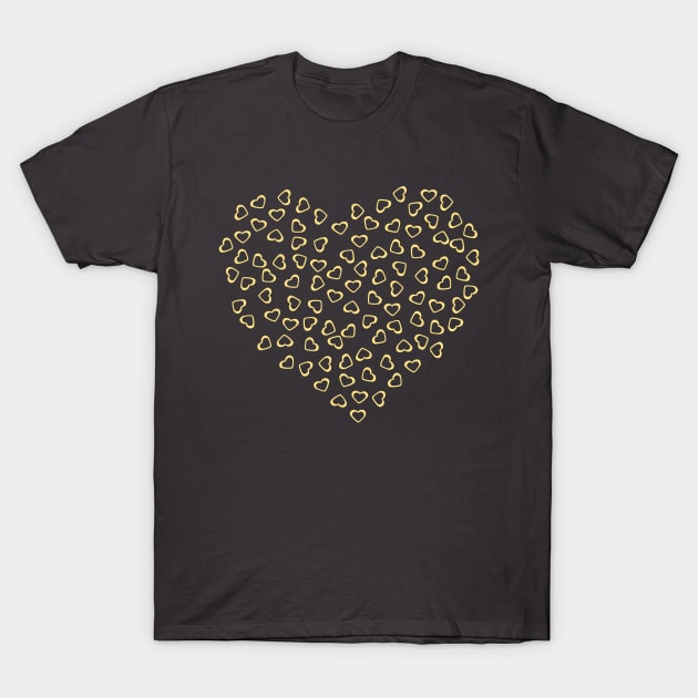 Gold Hearts T-Shirt by Avai